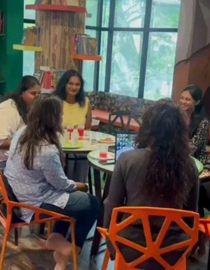 Our community is about real connections. This is a snapshot from one of our "Mommy Moments" play dates, where moms get to network and share stories while the little ones have a blast. It’s a support system, both online and offline.