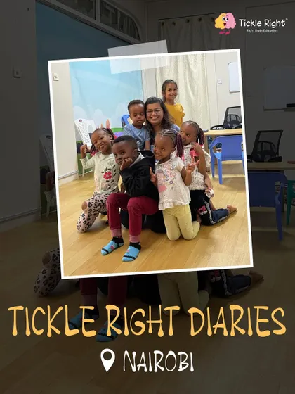 From our center in Nairobi, here's a happy group photo! Our program enhances an array of life skills, from photographic memory and pattern recognition to empathy and art appreciation, all through play.