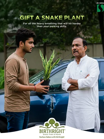 For the heavy breathing that will hit harder than your parking skills, gift a Snake Plant. It's a great air purifier and a funny, thoughtful gift for dad.