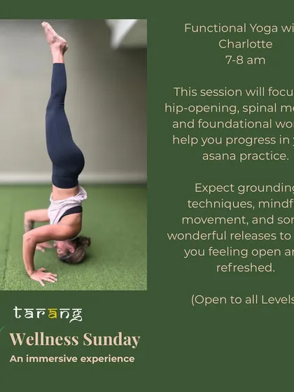 It's not just about meditation. We also offer Functional Yoga sessions designed to release physical tension. These classes focus on mindful movement, spinal mobility, and foundational work to leave you feeling open and refreshed, no matter your skill level.