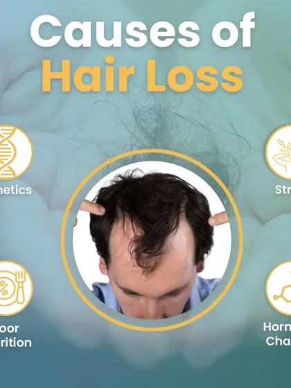 Hair loss can be caused by many factors, including genetics, stress, poor nutrition, and hormonal changes. Identifying the cause is key to finding the right treatment.
