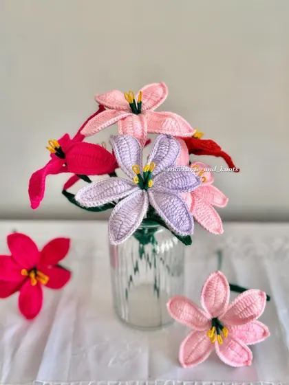 Another view of the lily collection, showing how the different shades complement each other. You can order them separately or as a mixed bouquet.