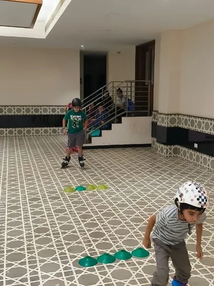 Happiness unlocked! Our indoor skating classes provide a great option for learning, no matter the weather.