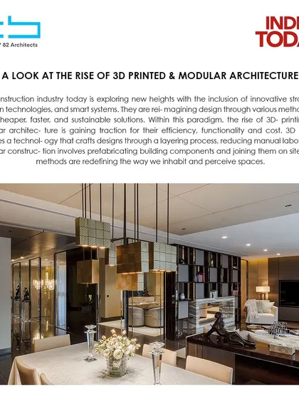 Our founder's insights on the rise of 3D printing and modular architecture were featured in India Today, where he discusses how technology is redefining the way we perceive and build spaces.