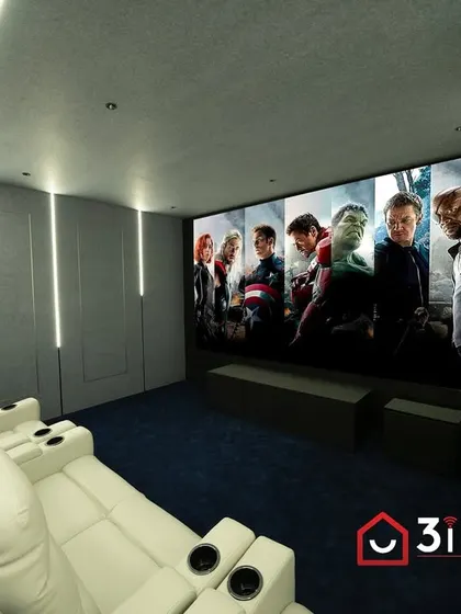 The front-row experience in this Madurai cinema is truly immersive. The large screen fills the viewer's field of vision, and the precisely placed front-channel speakers deliver crisp dialogue and powerful sound effects.