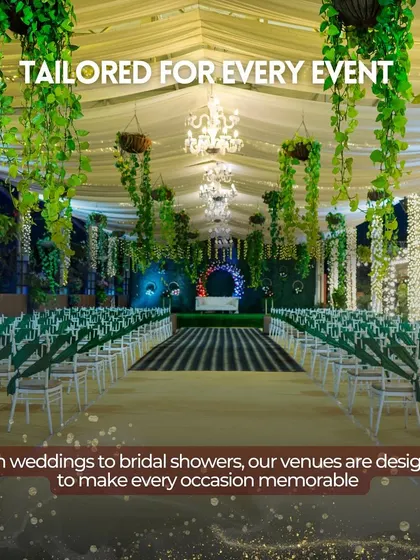 Our Sky Terrace is tailored for every event, from weddings to bridal showers, with seating arrangements designed to make every occasion memorable.