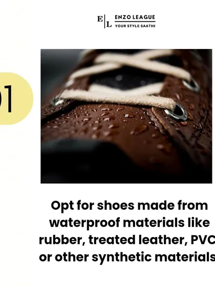 Tip #1: Opt for shoes made from waterproof materials like rubber or PVC on rainy days. This is the most effective way to ensure your feet stay completely dry.