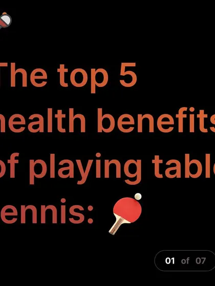 Table tennis is more than just a game; it's a healthy lifestyle. I educate my players on the many physical and mental health benefits of the sport.