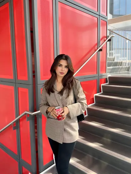 A confident pose in my favorite fall blazer, a staple for any Toronto blogger.