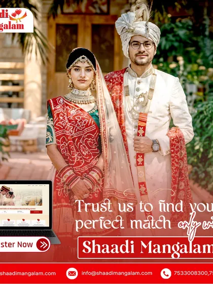 A regal couple poses in a beautiful heritage setting. We help you find your perfect match with whom you can create a lifetime of elegant memories.