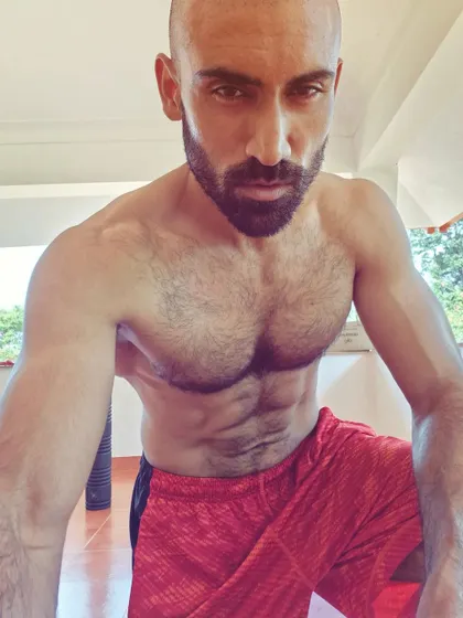 It's going to compound over time. This is an intense post-workout selfie, a reminder that every drop of sweat adds up. Every day doesn't need to be perfect, just consistent.