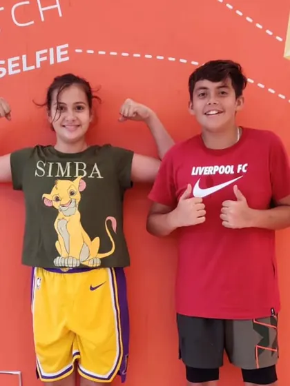 Fitness is for the whole family. Siblings Aarav and Ariya bring their energy and a little friendly competition to the gym, motivating each other to get stronger with every workout.