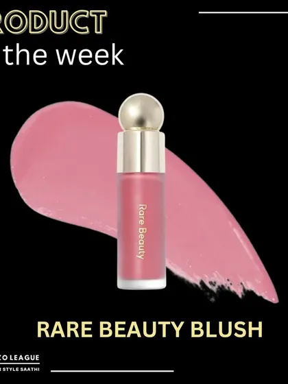 This week, I'm highlighting the Rare Beauty liquid blush. It's a fantastic product that gives a natural, long-lasting flush of color and is incredibly easy to blend.