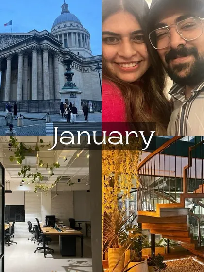 A look back at January 2024, a month of travel, inspiration, and seeing our office designs come to life.