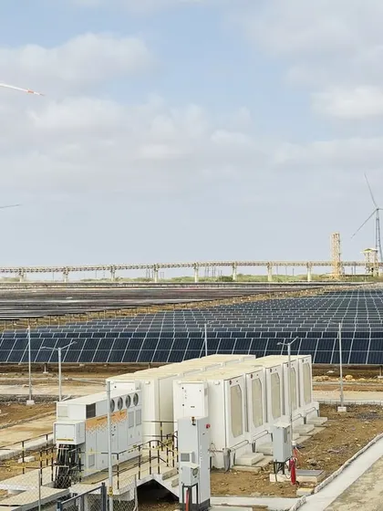 We delivered India’s first on-site Hybrid Round-the-Clock (RTC) renewable energy project for UltraTech Cement in Gujarat. This facility integrates solar panels, wind turbines, and battery storage to provide an uninterrupted, 24/7 clean power supply, demonstrating our capability in engineering complex, reliable energy solutions for energy-intensive industries.