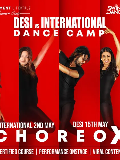 We offer a certified Desi vs International dance camp for all levels. This poster gives you a glimpse into the dynamic training and performance opportunities that await.