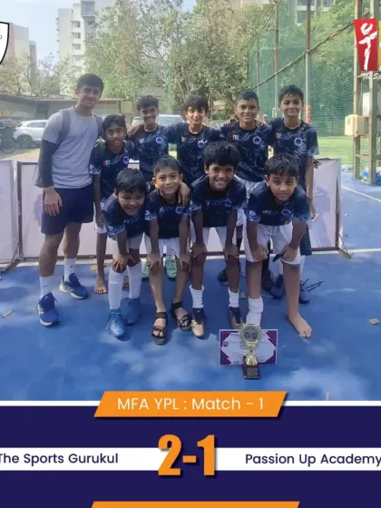 The team celebrates a hard fought 2-1 win in the MFA YPL. Moments like these build camaraderie and a winning spirit in our young athletes.