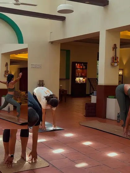 A collage from a phenomenal Warrior workout session. You can see the intensity and focus of the participants.
