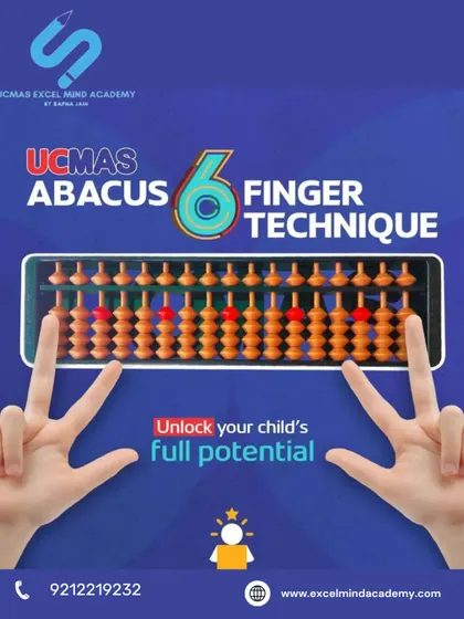 We unlock your child's full potential with the UCMAS Abacus 6 Finger Technique. This scientifically designed method enhances mental math skills, concentration, and memory in an engaging way.