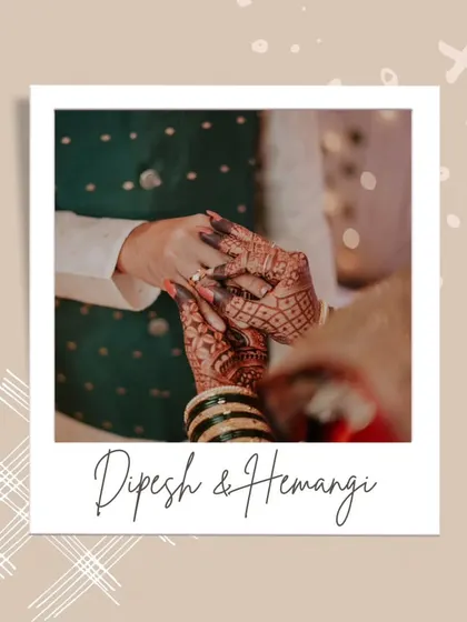 This polaroid-style edit gives a warm, nostalgic feel to the ring exchange moment. It’s a creative touch that makes the memory feel even more special.