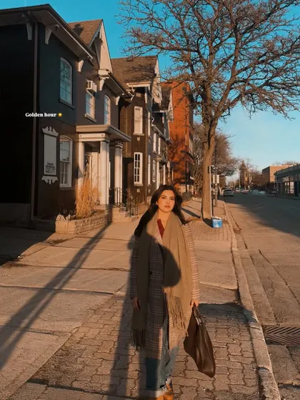 Another golden hour shot, highlighting the beautiful light and shadows on a Stratford street.