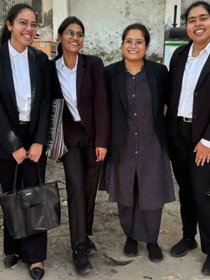 Sharing a light moment with my team. A strong and supportive team is the backbone of my practice.