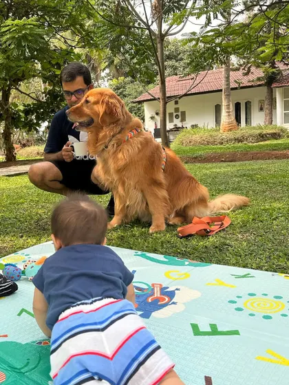 A perfect afternoon. Enjoying the simple moments of a picnic on the grass with my husband, my baby, and my dog. This is the peaceful family life I work to help my clients achieve.