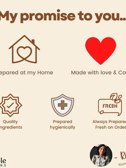 This is a duplicate of my promise graphic, reinforcing the core values I stand by. It is important for me that you know everything is made with love and care in my own home.
