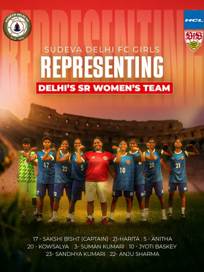 We are incredibly proud of our girls' team, who are representing the Delhi Senior Women's Team. We are committed to developing women's football in India and creating a clear pathway for our female athletes to play at the highest level. Mehnat rang la rahi hai.