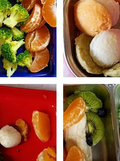 A variety of delicious and healthy snacks we enjoy during our parties and celebrations, many of which are homemade with the children's help.