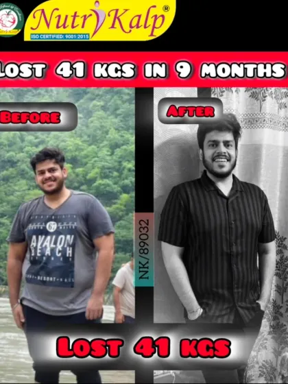 This is what a 41 kg transformation in 9 months looks like. We believe in sustainable results through simple, home-cooked meals, and this journey is a testament to our approach. No crash diets, just consistent support and a plan that works for you.