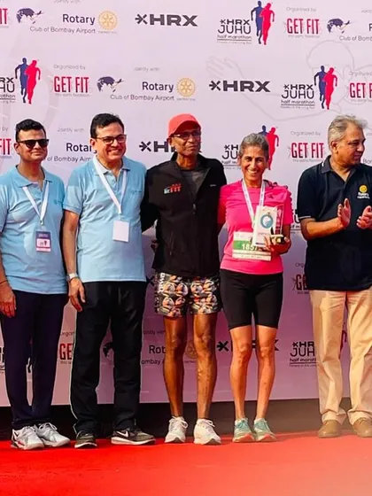 Podium Paragi does it again! Our athlete Paragi on the podium after placing second at the Juhu Half Marathon. Her dedication is an inspiration to us all.