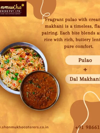 A comforting and flavorful meal of fragrant Vegetable Pulao paired with our creamy and rich Dal Makhani, a timeless combination.