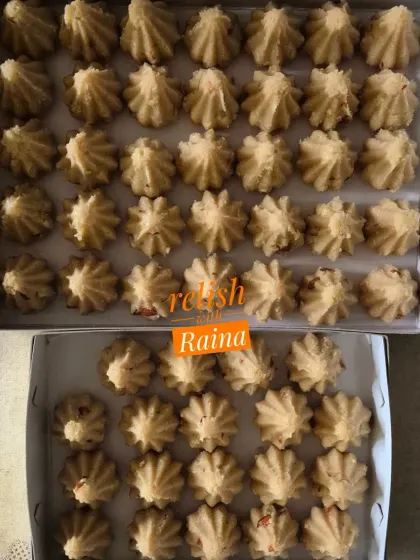 Another view of the Rava Modaks packed for delivery. The shape is created using a traditional modak mould.