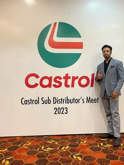 At the Castrol Sub Distributor's Meet 2023, ready to bring some magic to the event.