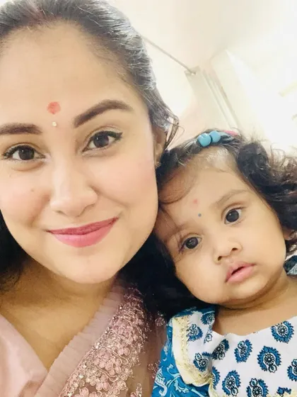 A selfie with my daughter on her first Raksha Bandhan. Celebrating these traditions with her for the first time is so special.