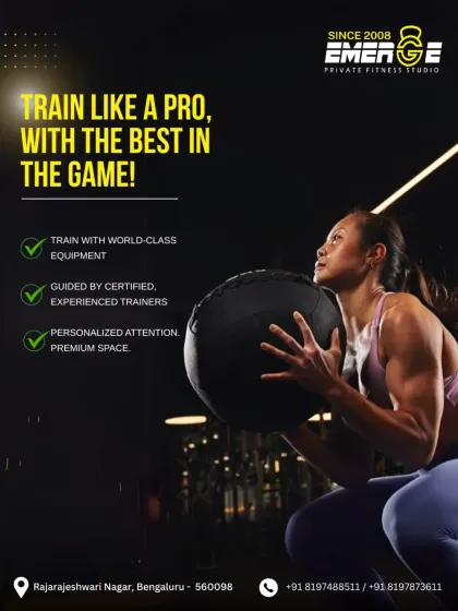Train like a pro with the best in the game. We provide world-class equipment, guidance from certified trainers, and personalized attention in a premium space.
