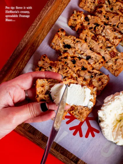 Pro tip for hosts: serve my Fruit 'N' Nut Crisps with a spreadable cheese for an instant, no-fuss appetizer that looks and tastes incredible.