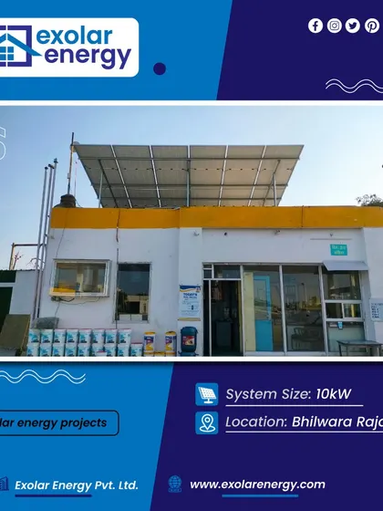 This 10 kW system at a filling station in Bhilwara, Rajasthan, shows our capability to deliver projects across different regions.