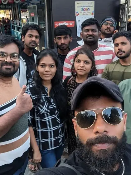 A repeat of a great group selfie, capturing the fun vibe of the trip.