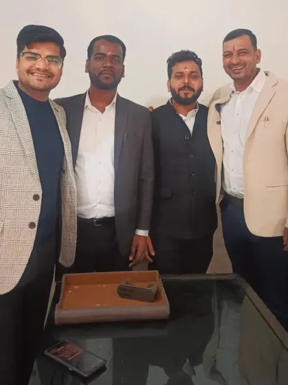Congratulating my junior colleagues, Advocate Rahul Bhati and Advocate Vikas, on the inauguration of their new chamber. It is a joy to see them grow.