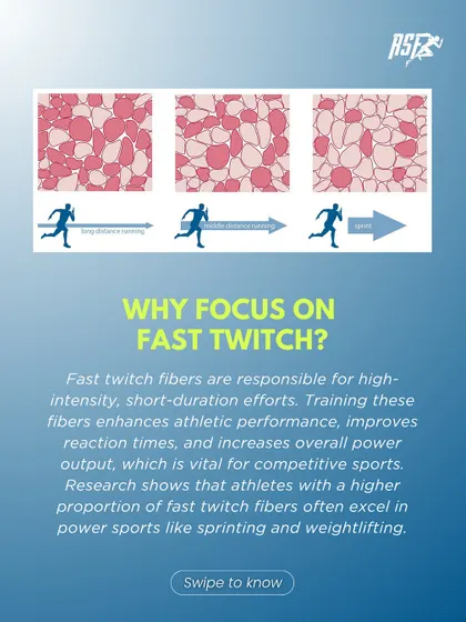 Why focus on Fast Twitch? Training these fibers enhances athletic performance, improves reaction times, and increases power output, which is vital for competitive sports.