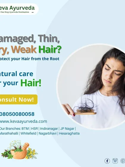 For hair that feels damaged, thin, dry, or weak, we offer natural care that protects and strengthens from the root. Book a consultation with our specialists to understand the cause of your hair concerns and receive a personalized Ayurvedic treatment plan.
