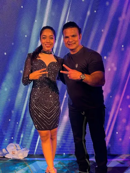 It's always a pleasure hosting for clients who become friends. Here I am with a guest at a birthday party, celebrating another successful and fun-filled event.