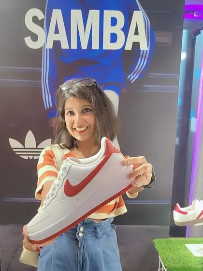 You can't go wrong with a classic. Holding up this giant Nike Air Force 1 at the Superkicks event was definitely a highlight.