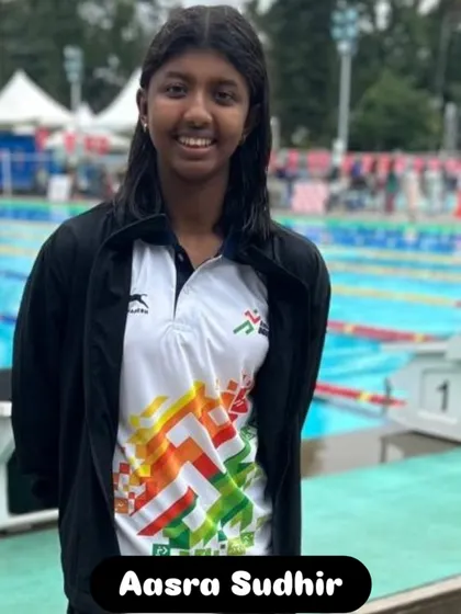 Aasra Sudhir, a multiple gold medalist at the CBSE championships.