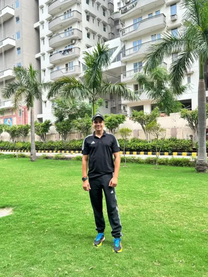 Standing tall in the park.
