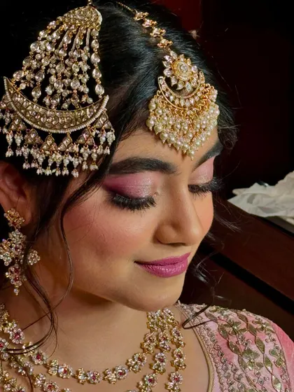 A duplicate of the detailed eye makeup shot, emphasizing the precision and artistry involved.
