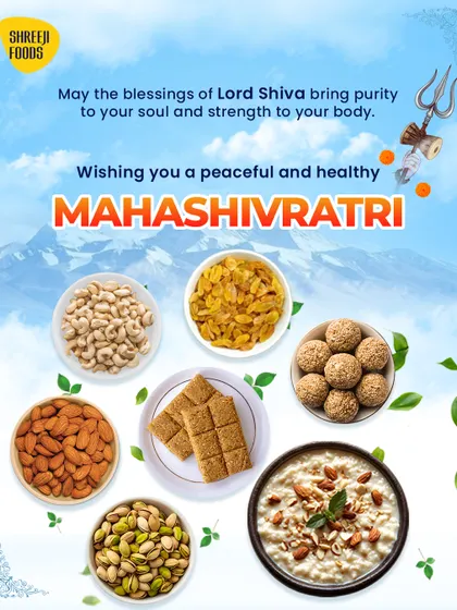 On Mahashivratri, I offer items suitable for fasting and devotion. This includes dry fruits like cashews and almonds, as well as sweets like til gud and kheer.