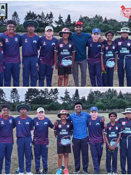 Two group shots of our coaches with the CYCA Illinois teams. We are proud to be part of their journey, providing guidance and mentorship to these rising stars in the US.